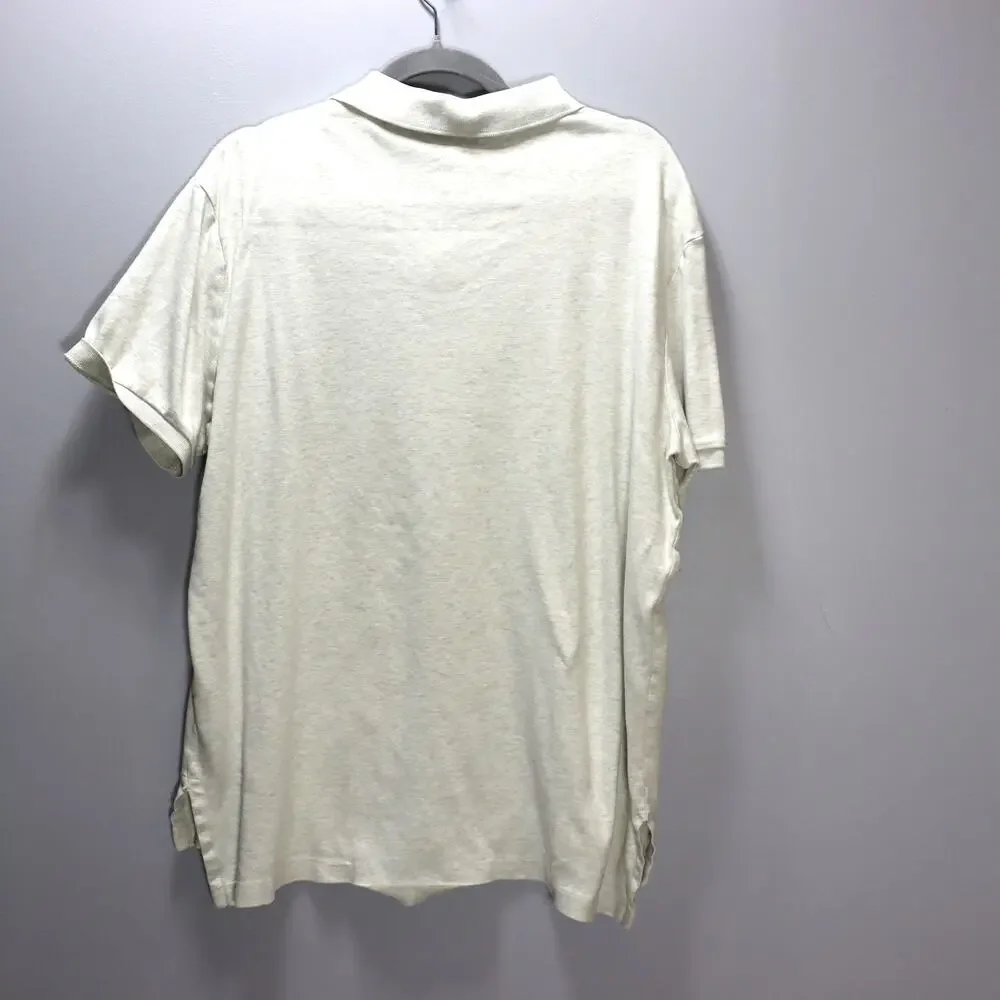 Polo Ralph Lauren‎ Oatmeal Polo Shirt Men’s XL Classic Preppy Cotton